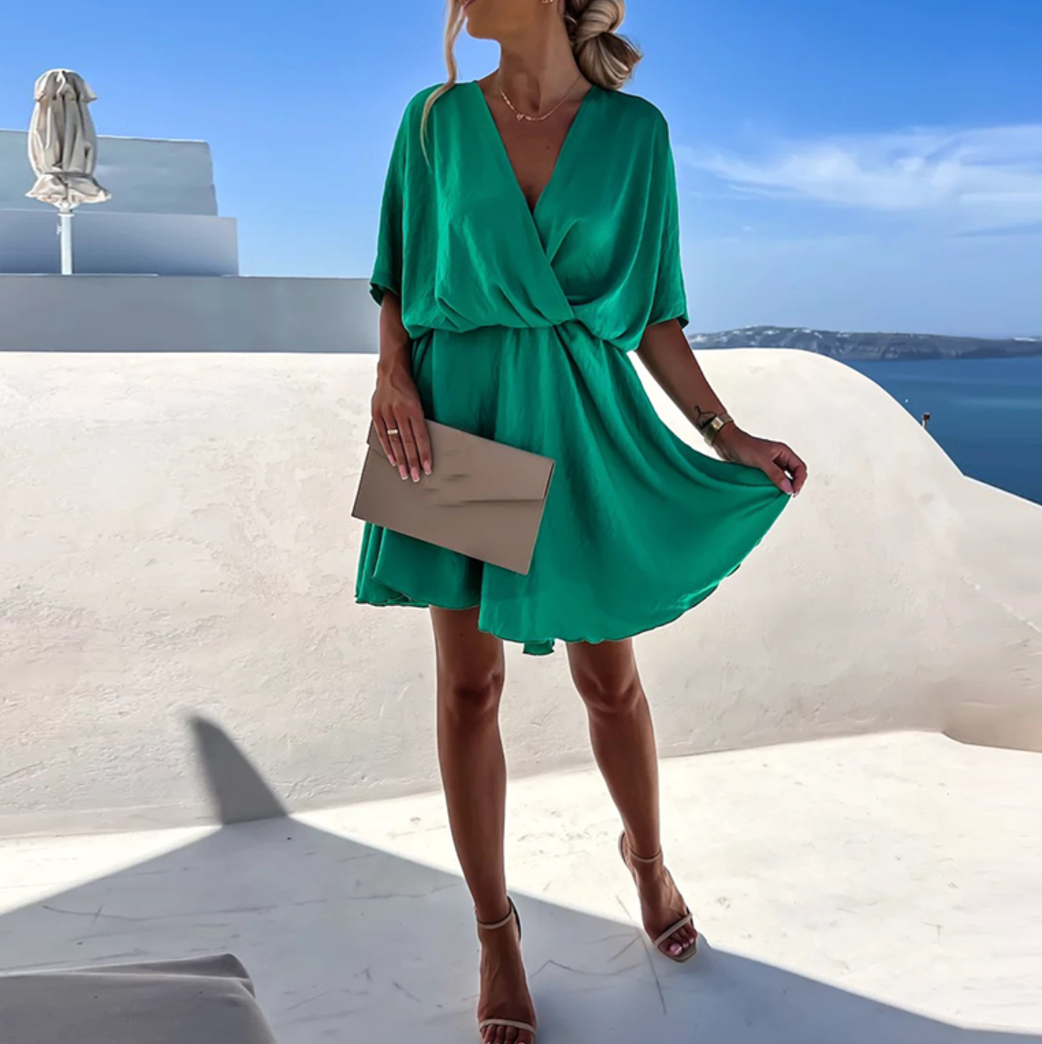 TradeTrends™ | Chic Flowy Mini Dress - Calestra