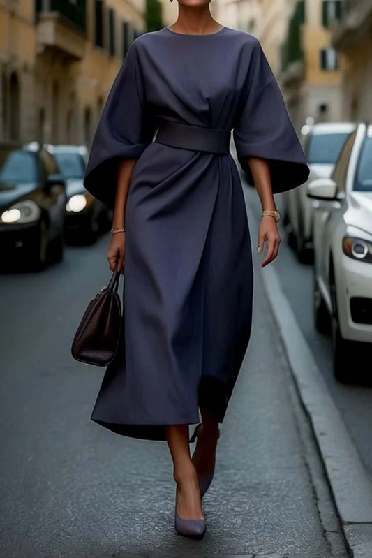 Véda – Luxe Lantern Sleeve Dress - Calestra
