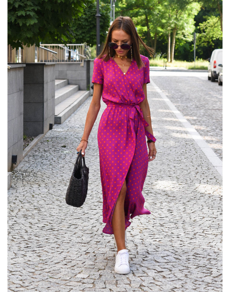 Nadia | Elegant Dress with Print - Calestra