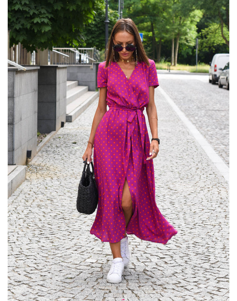 Nadia | Elegant Dress with Print - Calestra
