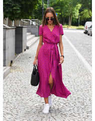 Nadia | Elegant Dress with Print - Calestra