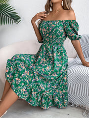 Smocked Midi Dress