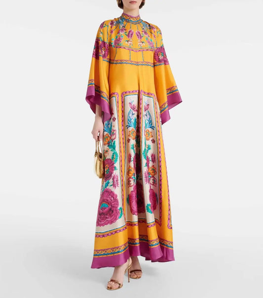 TradeTrends™ | Elegant Floral Maxi Dress - Calestra