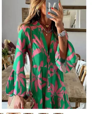 Everlen™ Boho Bloom Midi Dress - Calestra