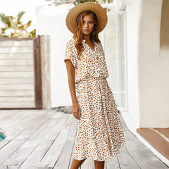 Dotarie™ Polka Midi Shirt Dress - Calestra
