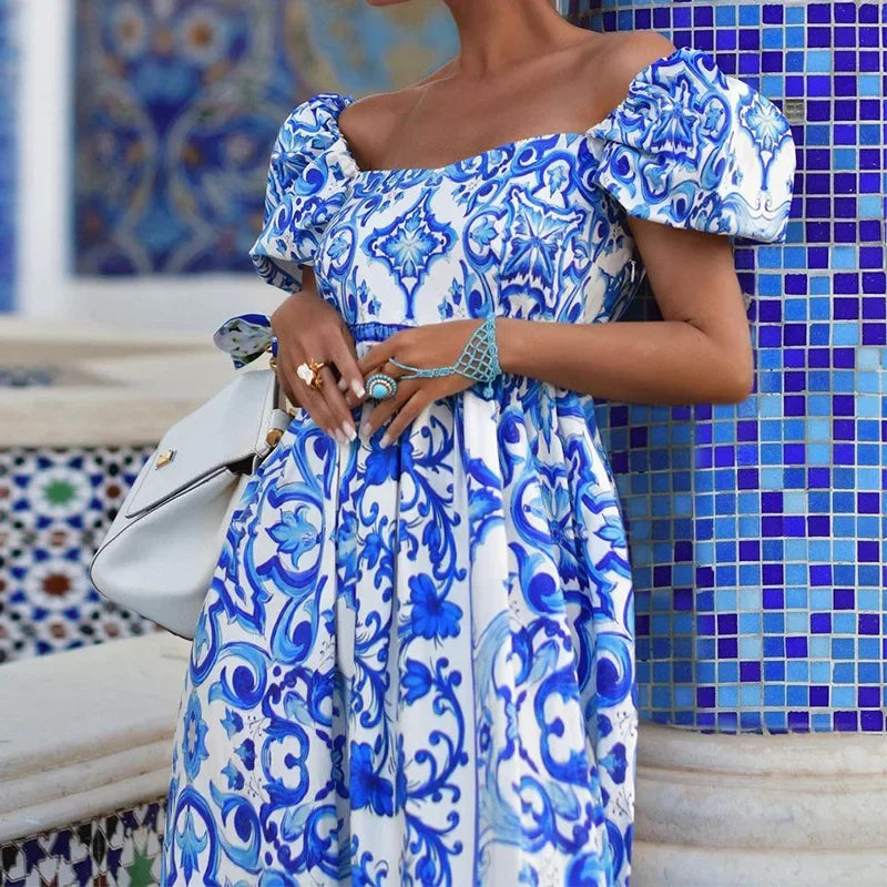 Isla Off-Shoulder Maxi Dress - Calestra