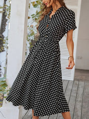 Dotarie™ Polka Midi Shirt Dress - Calestra