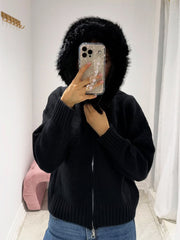 Eline™ Stijlvolle Fur Hoodie - Calestra