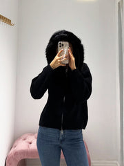 Eline™ Stijlvolle Fur Hoodie - Calestra