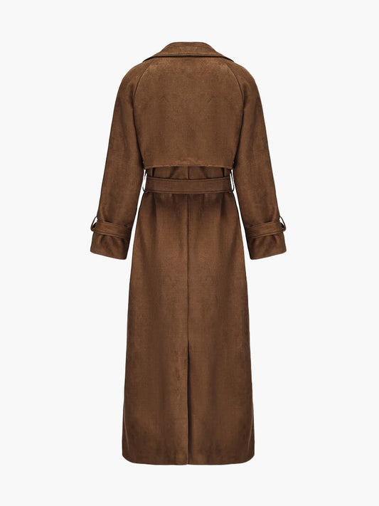 Jada™ Suede Trenchcoat Dames - Calestra