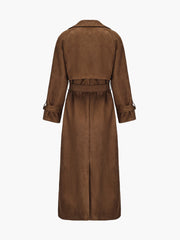 Jada™ Suede Trenchcoat Dames - Calestra