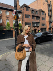 Jada™ Suede Trenchcoat Dames - Calestra