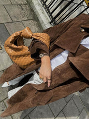 Jada™ Suede Trenchcoat Dames - Calestra
