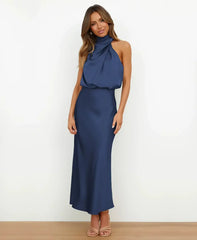 Solène High Waist Midi Dress