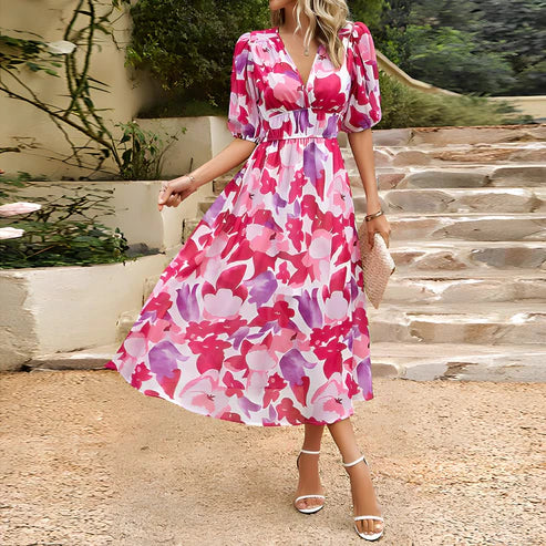 Leona | Elegant Midi Dress - Calestra