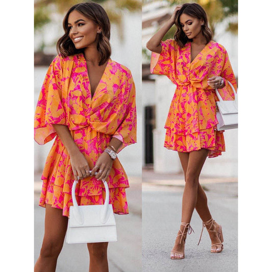 TradeTrends™ | Bohemian Floral Mini Dress - Calestra