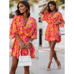 TradeTrends™ | Bohemian Floral Mini Dress - Calestra