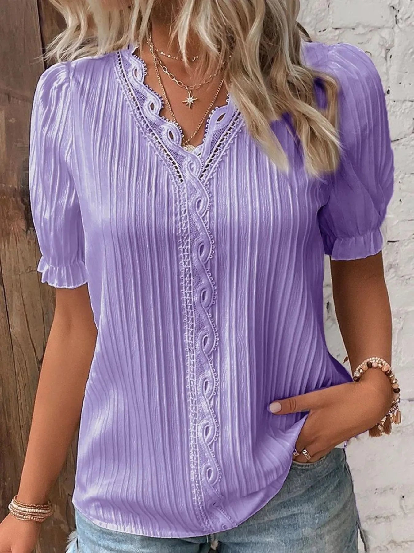 TradeTrends™ | Ivory Lace Whisper Blouse - Calestra