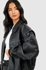 Julia™ Leren Bomberjack - Calestra