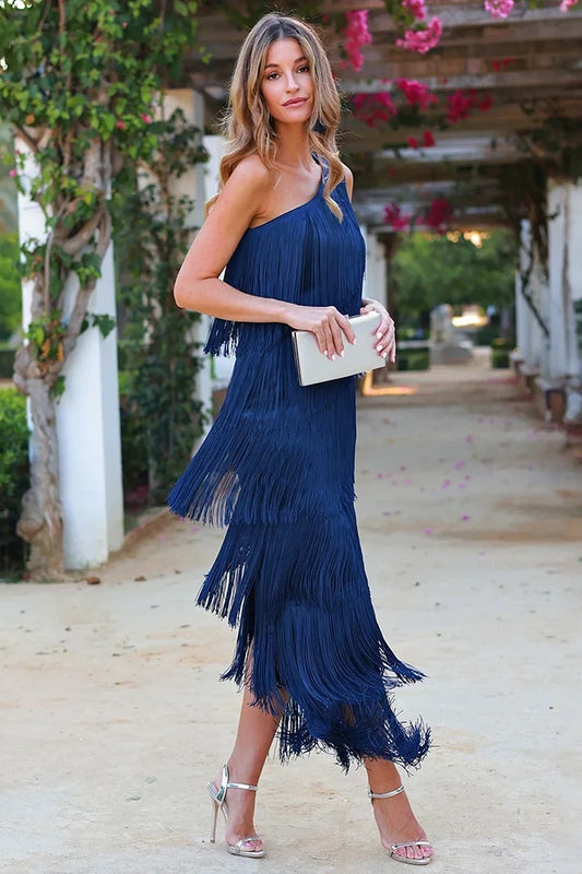 Anne | One-Shoulder Dress - Calestra