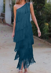 Anne | One-Shoulder Dress - Calestra