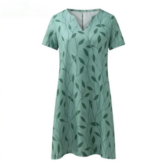 DENIEL | Breezy V-Neck A-Line Dress