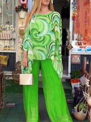 Heidi- Pleated Maxi Dress - Calestra