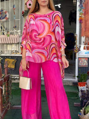 Heidi- Pleated Maxi Dress - Calestra