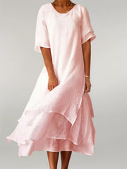 Jasmine – Layered Flowy Midi Dress