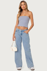✦ Aria Low-Rise Wide Leg Jeans