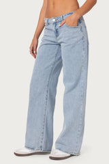 ✦ Aria Low-Rise Wide Leg Jeans